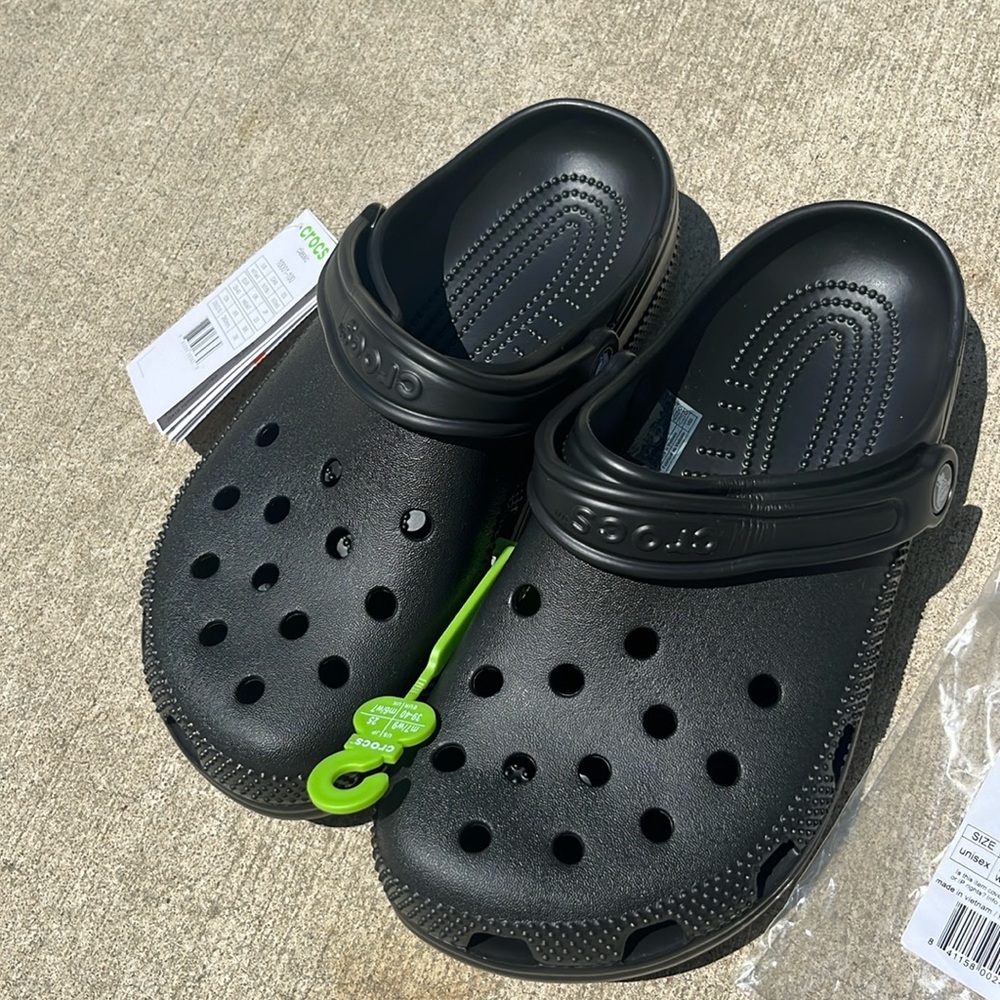 Crocs Classic Clog - Black size m7/w9
